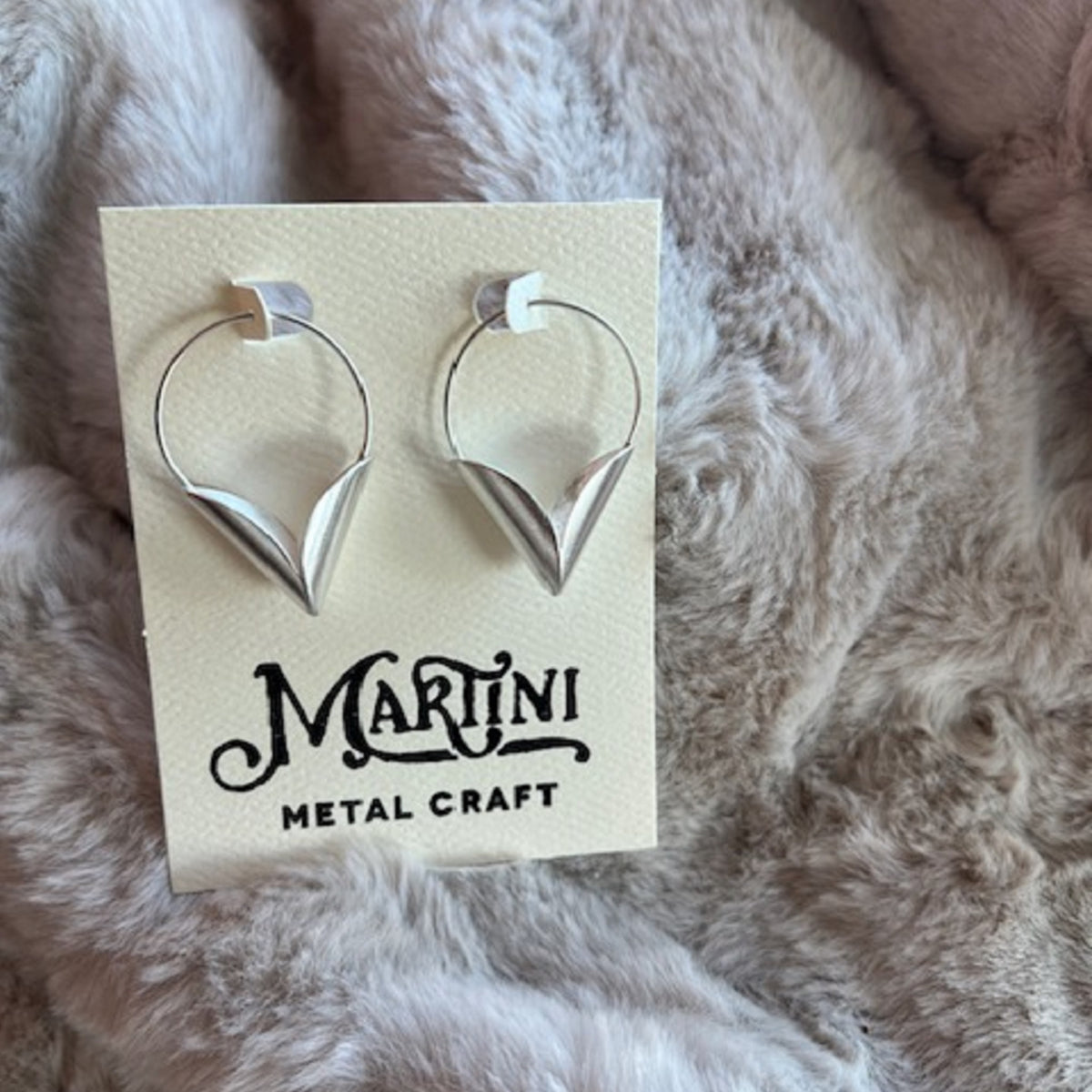 Voluta Earrings - Matte Silver