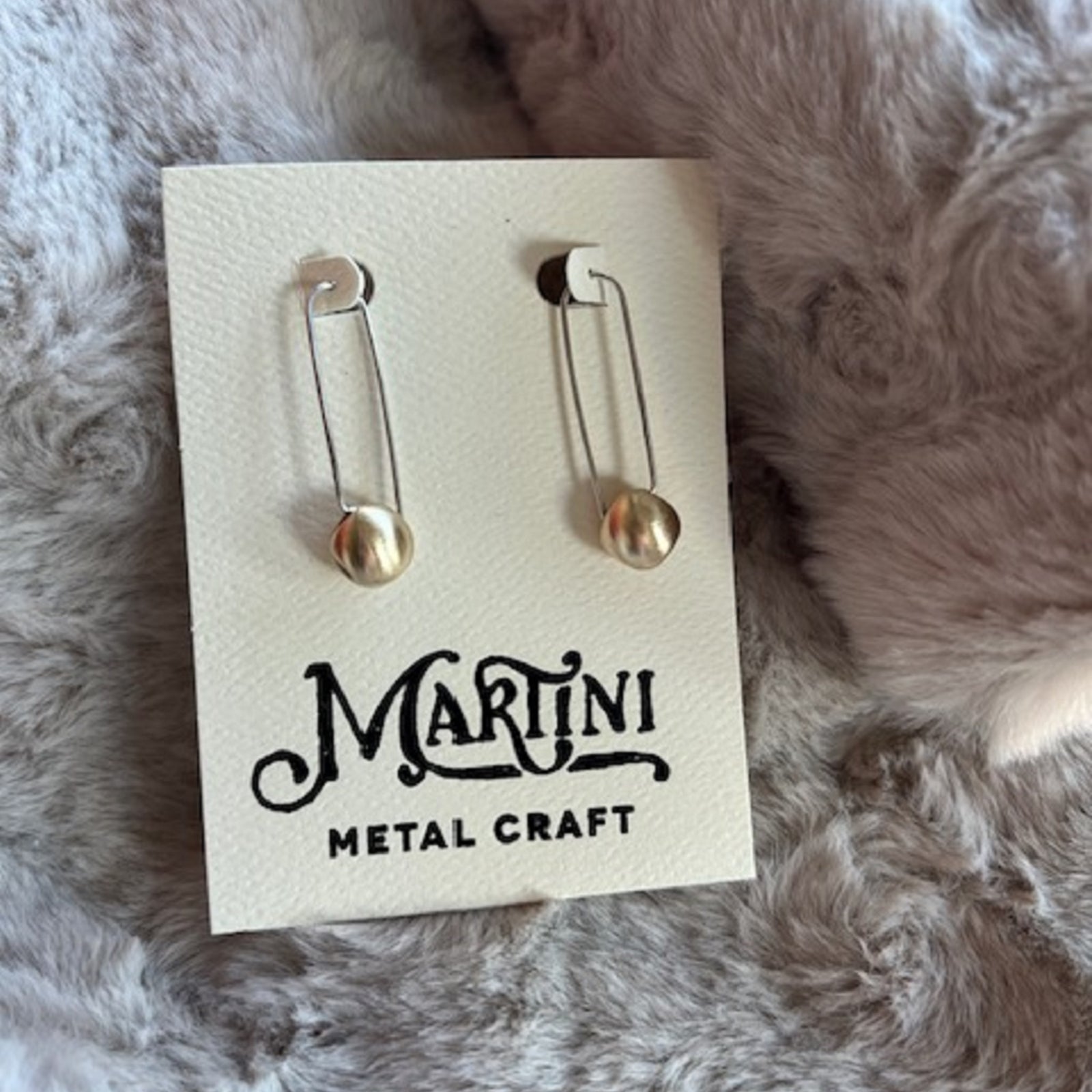 Carina Earrings - Matte Brass