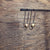 Infinita Drop Earrings - Matte Brass